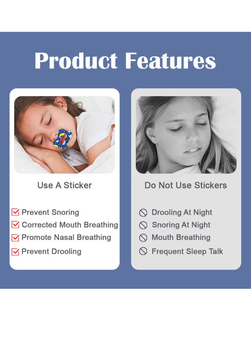 TFIXOL 30 Pieces Adult Sleep Patch Gentle Mouth Band Reduces Mouth Breathing Improves Nighttime Sleep and Provides Immediate Snoring Relief 75x48mm - Image 3