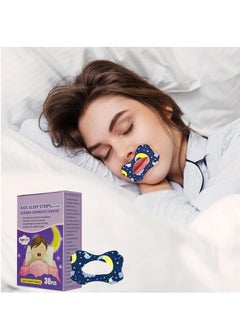 TFIXOL 30 Pieces Adult Sleep Patch Gentle Mouth Band Reduces Mouth Breathing Improves Nighttime Sleep and Provides Immediate Snoring Relief 75x48mm  - Image 1