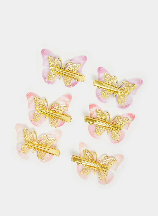 Styli Set of 6 - Butterfly Hair Clips
