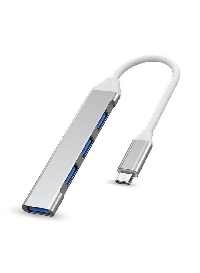 Neutral Usbtypec Hub Splitter Expansion Dock 4 In 1otg Hub Adapter Adapter U Disk - Image 1