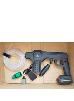 12V Cordless Portable Washer Electric High Pressure Cleaner Machine 100W 30Bar Lithium Handheld Car Cleaning Device With Foam Generator Nozzle Water Pump Simple Box Package