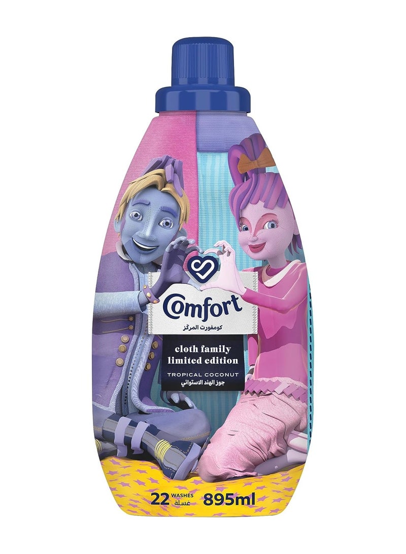 Comfort Fabric Softener, Tropical Coconut, for a Cloth Family  limited edition  895ml - Image 1