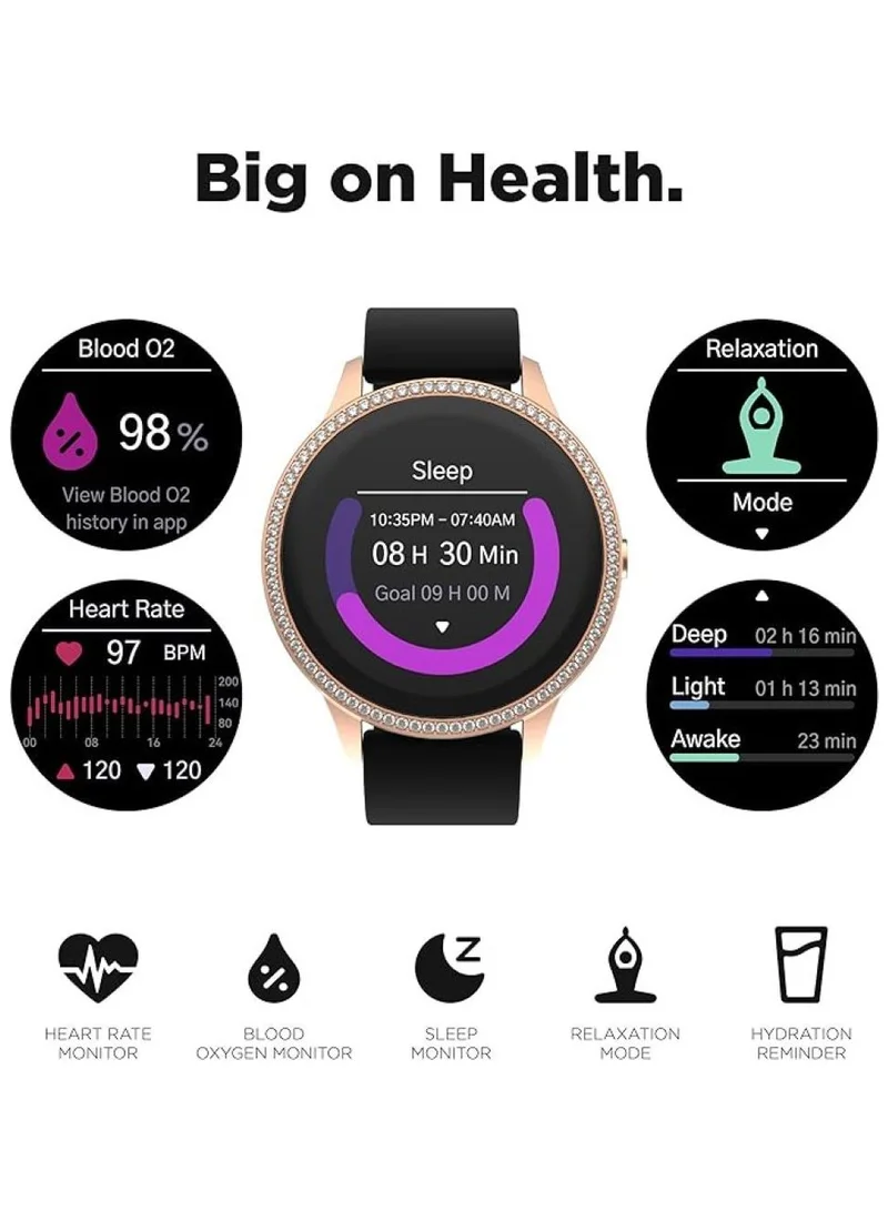 iTouch iTouch Unisex Interactive Sports 4 Watch Rosegold/Black, TP4E01-C02