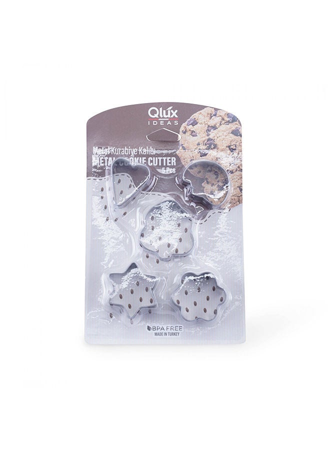 PAN emirates Nouve 5-Piece Cookie Cutter -Chrome - Image 1