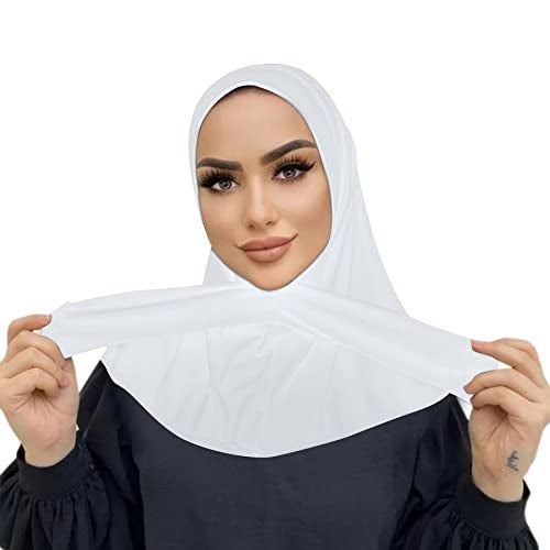 AIBEARTY Women Fashion Instant Muslim Turban Hijab with Snap Fastener Breathable Headscarf Bonnet Cap Turban Hat Shawl - Image 2