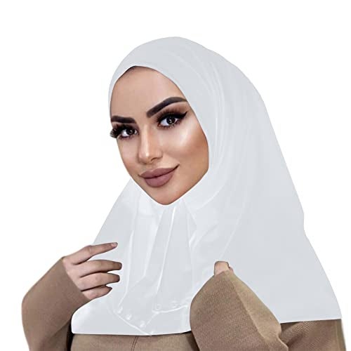 AIBEARTY Women Fashion Instant Muslim Turban Hijab with Snap Fastener Breathable Headscarf Bonnet Cap Turban Hat Shawl - Image 4