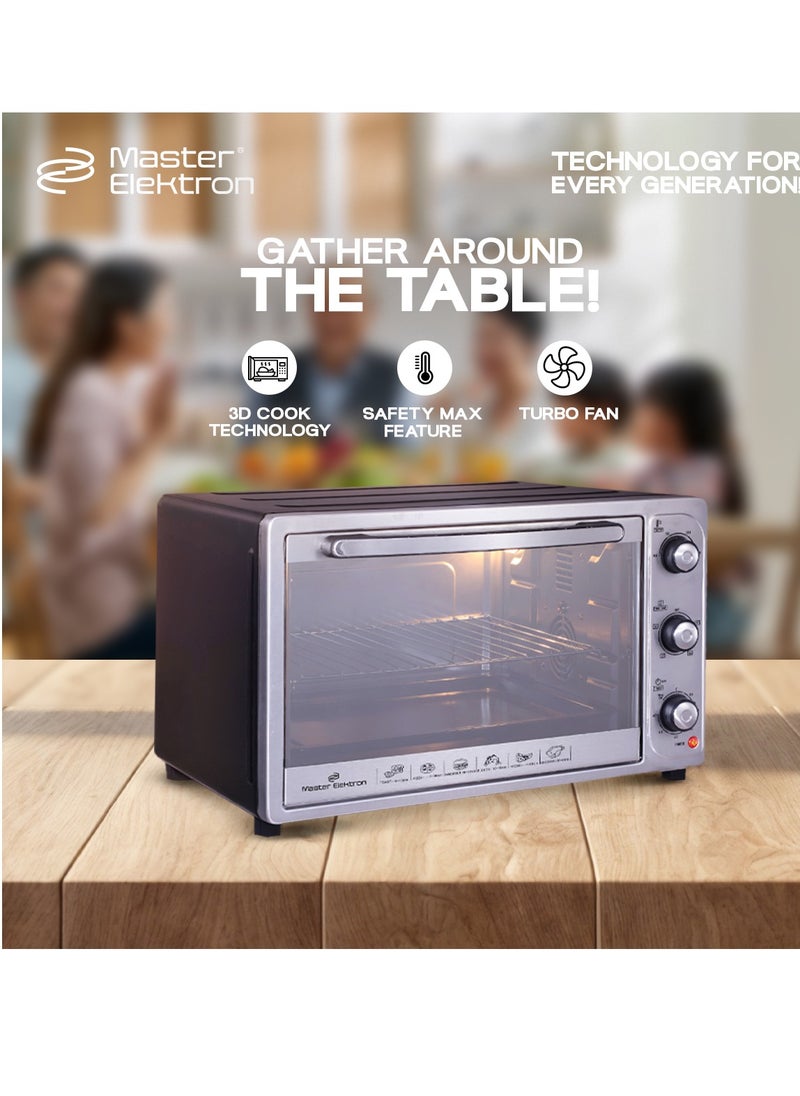 Master Elektron - toaster 48 liters 2500 watts stainless - Image 1
