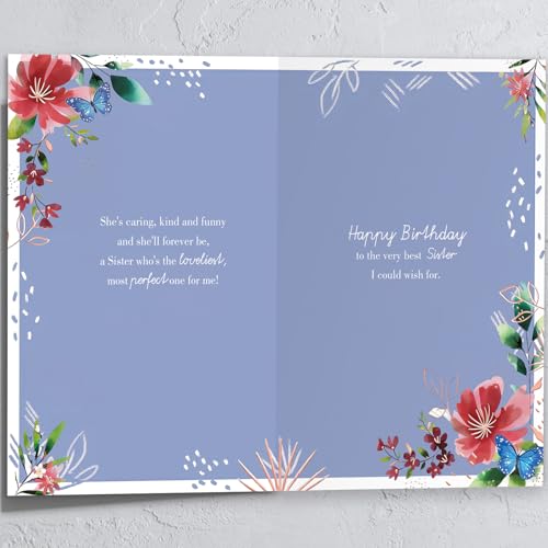 HEJOYN Sister Birthday Card, Happy Birthday Cards Gift for Sister - Image 2