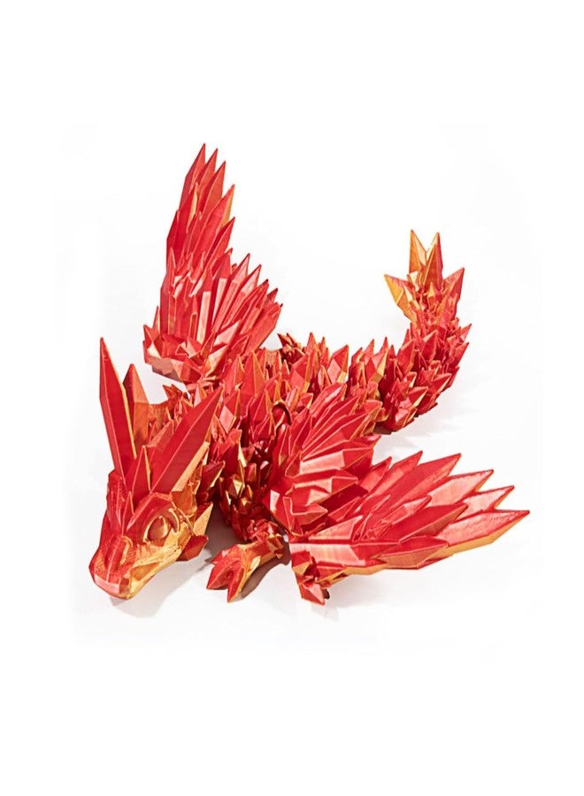 DBlosp 3D Printed Dragon with Wings, 3D Dragon 5.5" Articulated Winged Dragon for Home Office Decor Executive Desk Toys - Image 1