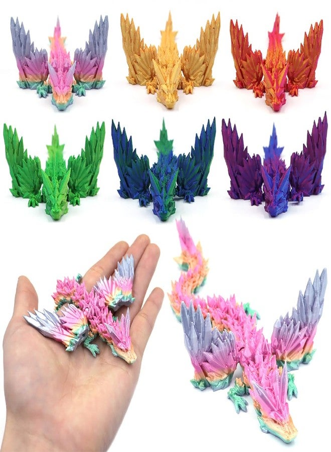 DBlosp 3D Printed Dragon with Wings, 3D Dragon 5.5" Articulated Winged Dragon for Home Office Decor Executive Desk Toys - Image 4
