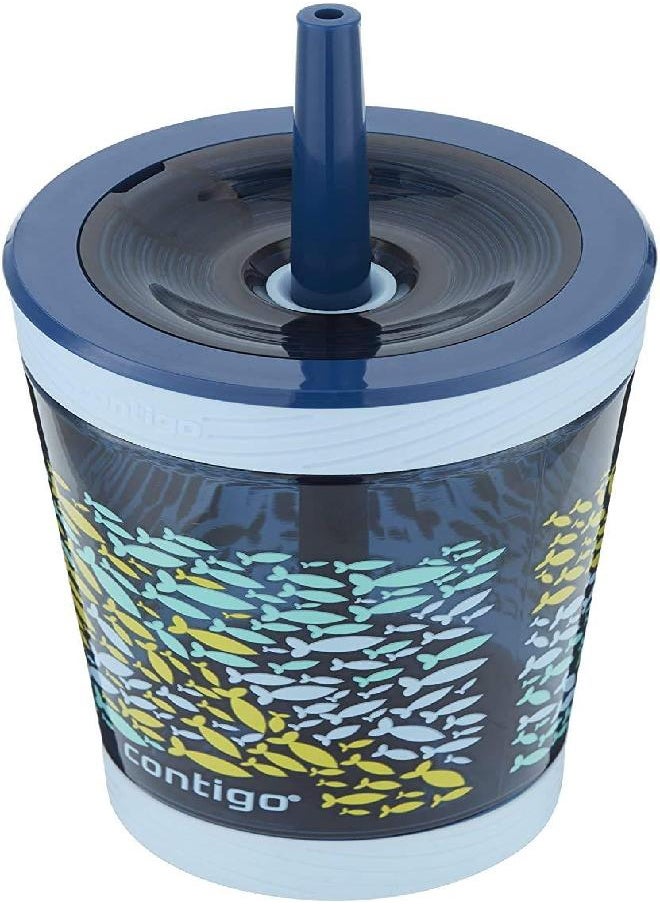 Contigo Kids Spill-Proof 14oz Tumbler with Straw and BPA-Free Plastic, Fits Most Cup Holders and Dishwasher Safe, Nautical Fish - pzsku/Z6050018E103180955F2EZ/45/_/1692873633/207ebb7b-75b9-45fd-9440-484d037c1c97