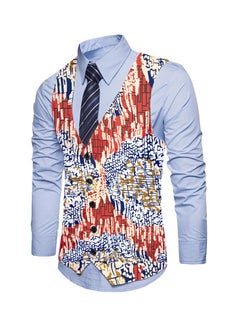 KUYING New Fashionable Personalized Printed Men's Suit Vest  - Image 1