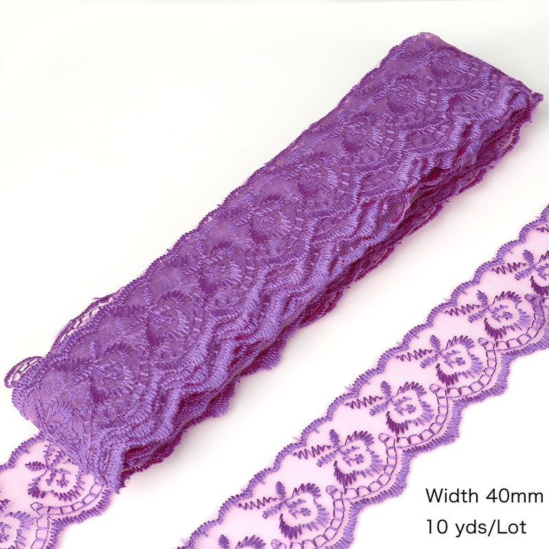 Factory wholesale color embroidery lace decoration clothing accessories accessories diy hand woven material accessories Grey - Image 3
