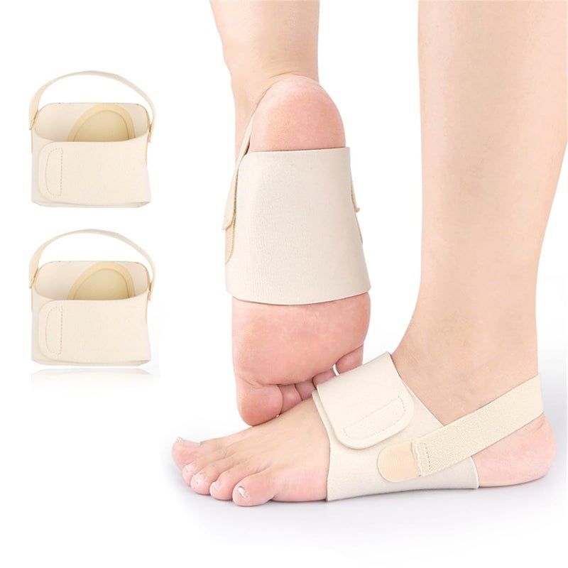 Price Xes Arch Support Sleeves Upgrade Adjustable Orthotic Wrap Compression Arch Support Brace with Gel Pad for Flat Feet Plantar Fasciitis Pain Relief Unisex 1 Pair Skin - Image 3