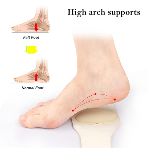 Price Xes Arch Support Sleeves Upgrade Adjustable Orthotic Wrap Compression Arch Support Brace with Gel Pad for Flat Feet Plantar Fasciitis Pain Relief Unisex 1 Pair Skin - Image 5