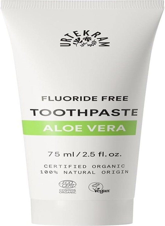 Urtekram Organic Aloe Vera Toothpaste- Made in Denmark by Urtekram, 75 Ml. - Image 2