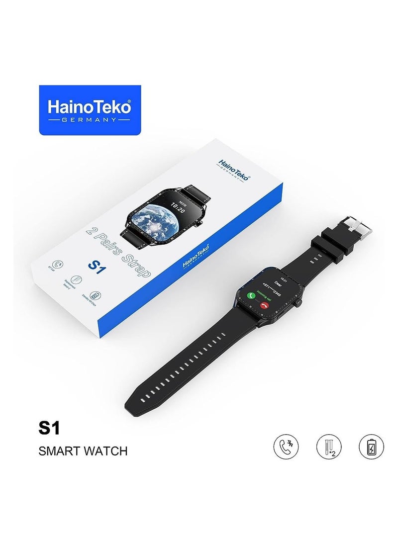 Haino Teko - HAINOTEKO S1 ساعة ذكية للاتصال باللون الأسود - Image 1