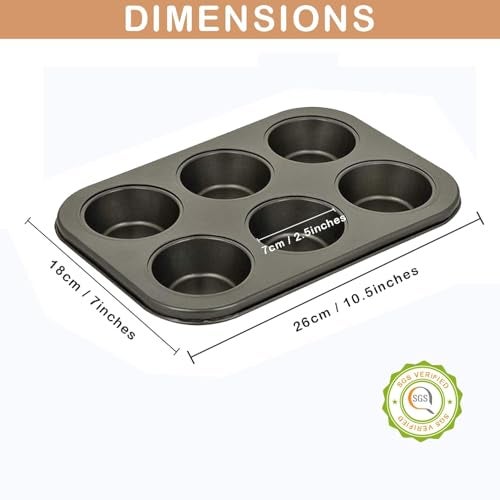 CURATED CART Silicone Cupcake Moulds & Muffin Baking Molds Set-Non-Stick Reusable Cupcake Liners,Baking Accessories For Air Fryer,Oven & Microwave-Perfect For Parties,Halloween And Christmas,Black - Image 4