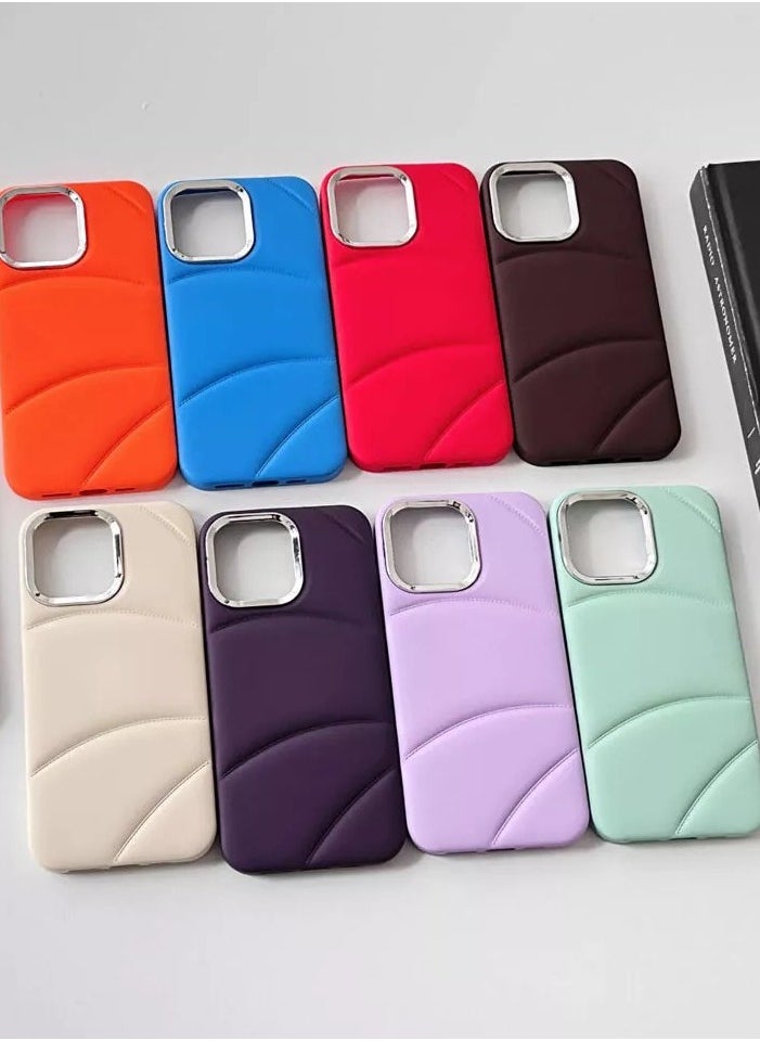 Case for iPhone 11 Pro Electroplating Liquid Down Jacket TPU Phone Case  - Image 2