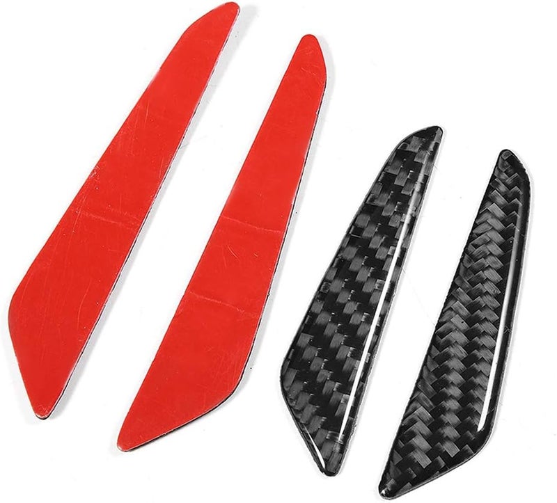 RiToEasysports Car Door Edge Protector, Carbon Fiber Anti Collision Strip Easy Install Reflector for Vehicles, 4pcs Door Guard for Drivers Families Commuters - Image 1