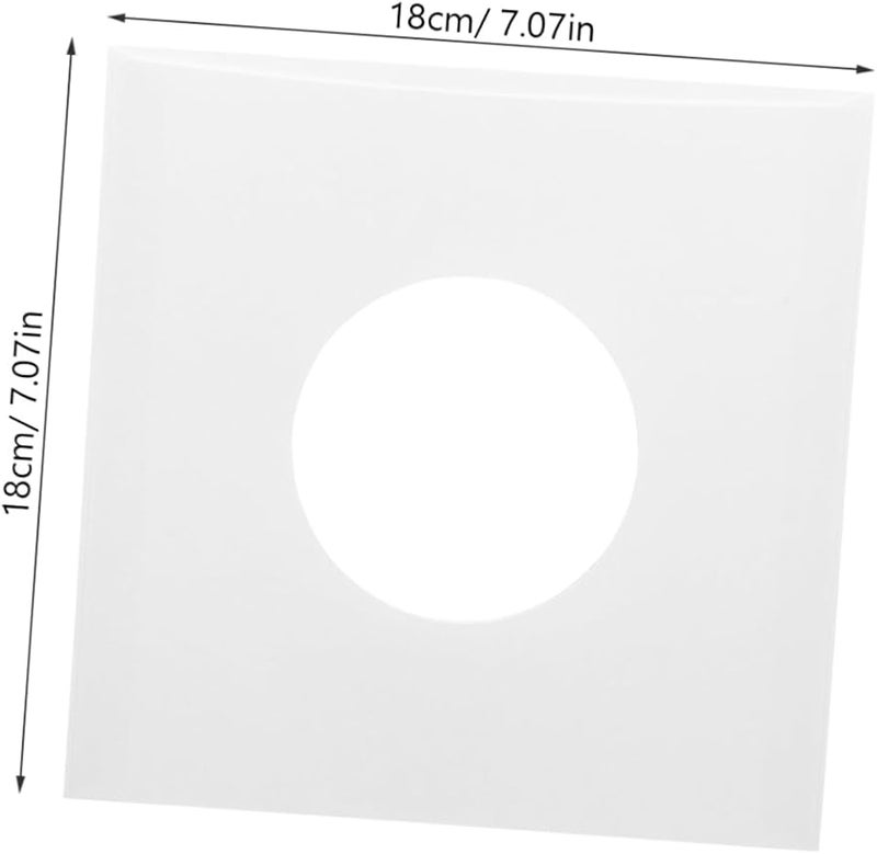 PRETYZOOM 20 Pack Standard Record Sleeves Storage Bags with Air Circulation - Image 3