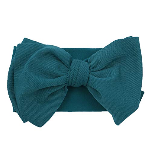 KIDOCHEESE Hairband, Soft Nylon & Cotton, Handmade Hairbands with Bows, 5 Pack, for Baby Girls & Toddlers - Image 4