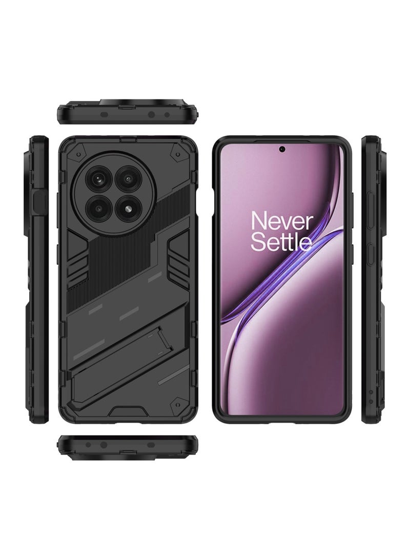 Case For OnePlus Ace 5 5G / OnePlus Ace 5 Pro 5G ,- Ultra Premium Quality Kickstand Cover - Heavy Duty Armor Shockproof Case Slip-Resistant - Anti-Scratch Protective Cover - Black  - Image 3