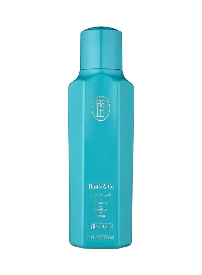 TPH BY TARAJI Hustle & Co Hydrating Co-Wash with Olive Oil, Shea Butter & Sage | Nourishing Hair Rinse, Sulfate Free Shampoo for Curly & Coily Hair | Cruelty-Free, Vegan | For Women & Men, 12 fl oz - Image 1