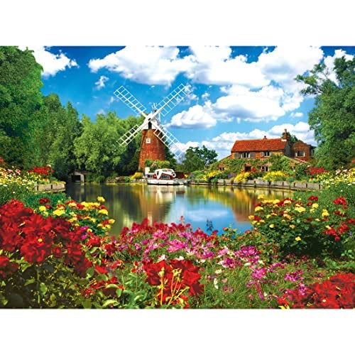 RoseArt - Kodak Premium - Hunsett Mill and The River Ant, Norfolk, England - 1000 Piece Jigsaw Puzzle for Adults - Image 1