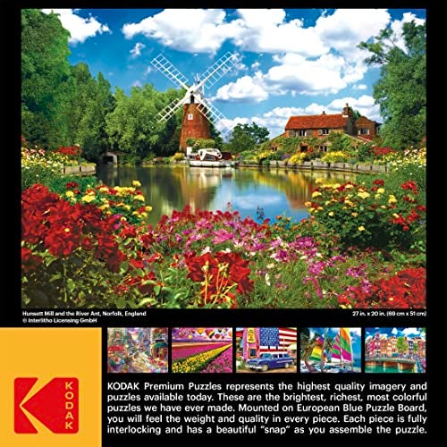 RoseArt - Kodak Premium - Hunsett Mill and The River Ant, Norfolk, England - 1000 Piece Jigsaw Puzzle for Adults - Image 4