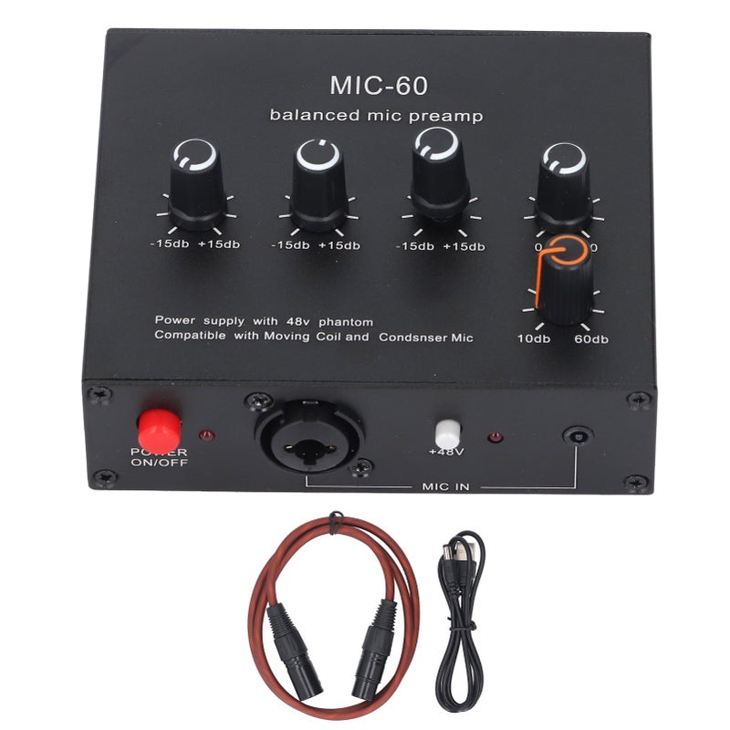 Dynamic Microphone Amplifier with High Low Bass Adjustment for Home Karaoke Sound System - Image 2