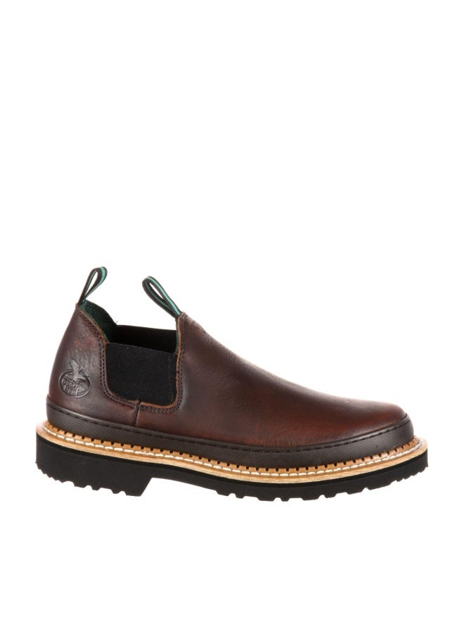 Georgia Boot Georgia Giant Romeo Steel Toe Work Shoe, Soggy Brown, Size 11(M) - Image 1