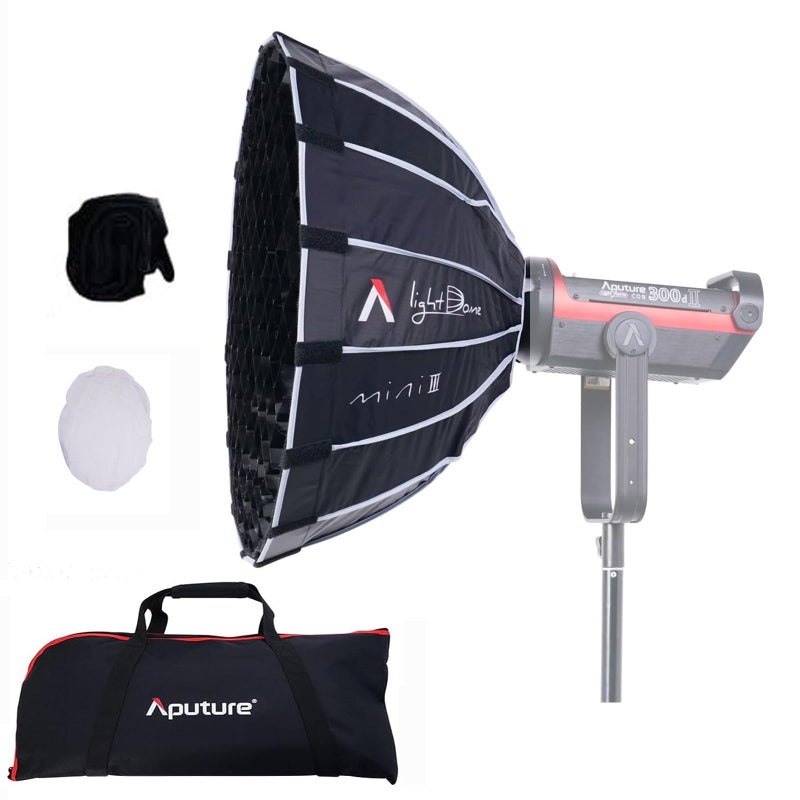 Aputure Aputure Light Dome Mini III Deep Octagon Bowens Mount Softbox with Honeycomb Grid for Amaran 300C 150C 200X S 100D S Aputure 600D 600XPRO  - Image 1