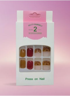 Generic Elegant Artificial Nails - 12 Pieces with Double-Sided Adhesive for a Perfect Look  - Image 2