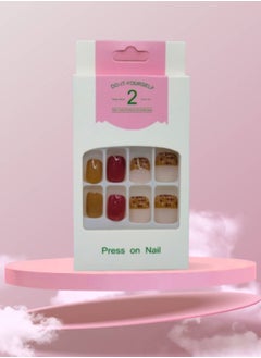 Generic Elegant Artificial Nails - 12 Pieces with Double-Sided Adhesive for a Perfect Look  - Image 4