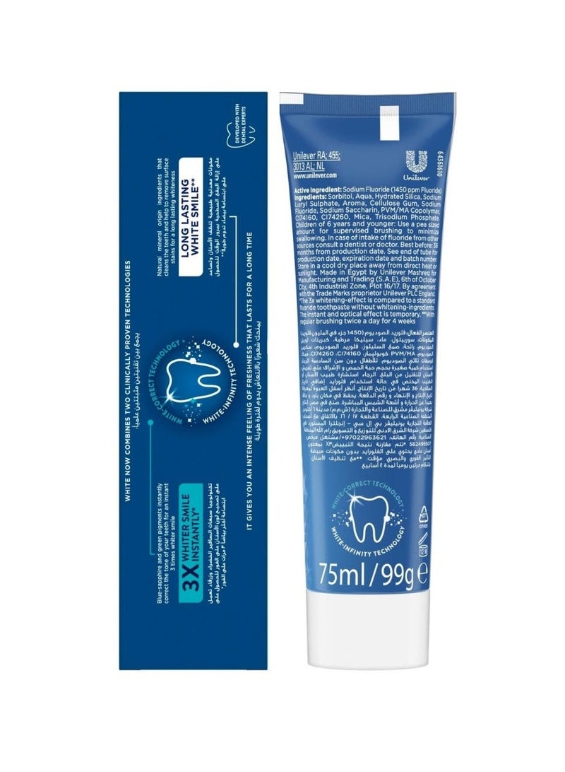 سيجنال معجون أسنان وايت ناو لتبييض فوري 3X - انتعاش إضافي - Image 3