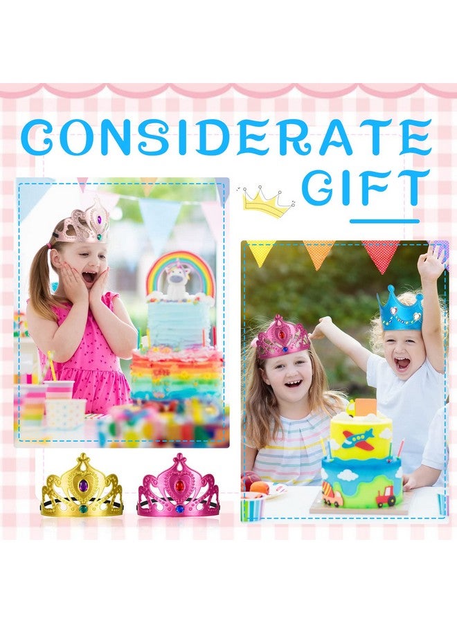 Yaomiao 44 Pcs Foam Crowns for Kids Princess Tiaras Crowns Bulk Diamond Sticker Making Kits for Birthday Party Supplies(Cute Style) - Image 4