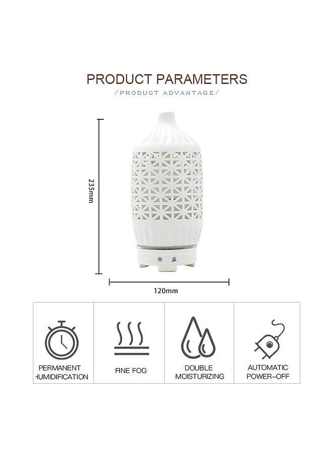 Generic - Smart Tuya WiFi Essential Oil Diffuser Compatible with Alexa & Google Home Ceramic 120ml Aromatherapy Diffuser & Cool-Mist Humidifier with 7 LED Light - Image 1