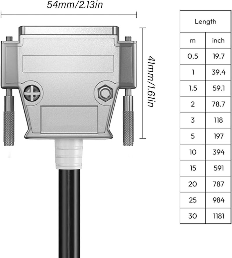 DB44 Pin Male to Female Double Shielded Cable for Secure Data Transmission - Image 5