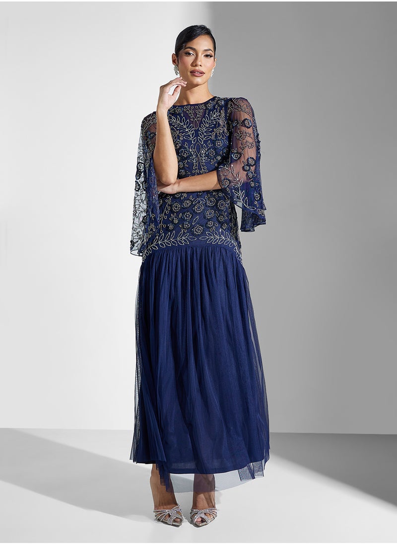 Frock and Frill - Embellished Maxi Dress - Image 1
