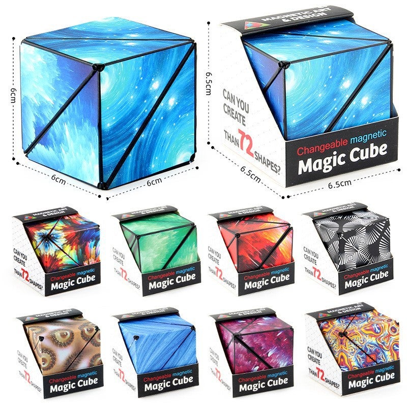Children'S Toys 3D Three-Dimensional Changeable Magnetic Geometric Rubik'S Cube Magnetic Three-Dimensional Infinite Flip Rubik'S Cube Toys -Selling - Image 3
