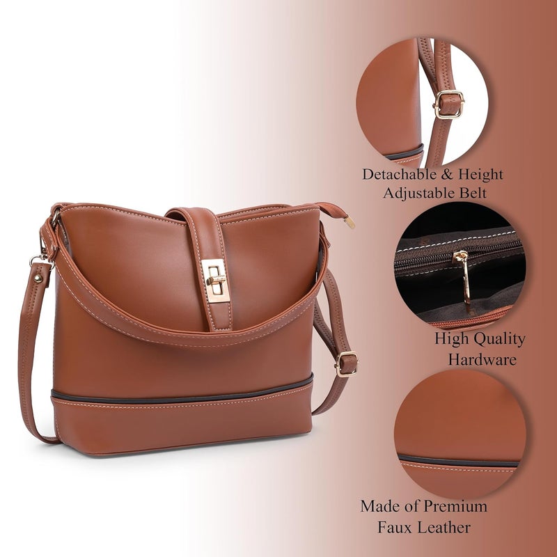 ADISA Women's Girls Bucket Cross Body Bag with Sling (SL5139) - Image 3