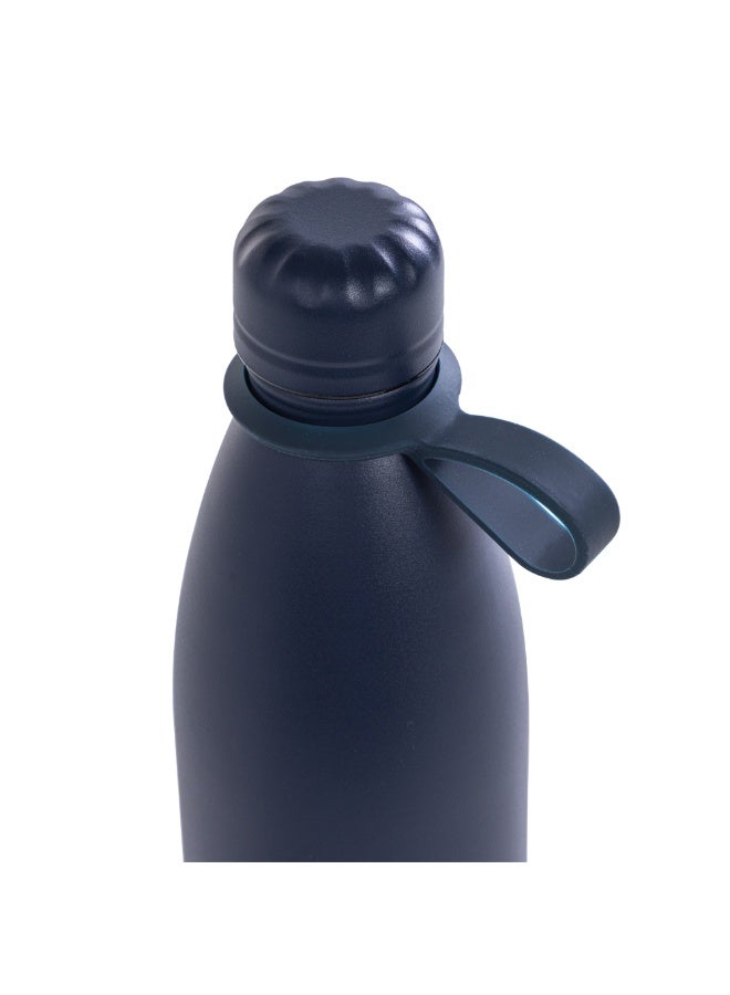 Eazy Kids زجاجة مياه ستيل للأطفال من إيزى كيدز مع حقيبة غداء، 1 لتر أزرق - Image 5