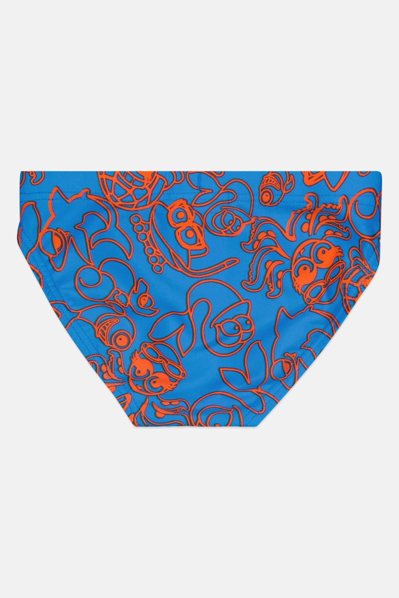 arena سروال سباحة مطبوع للأطفال الأولاد، متعدد الألوان - Image 2