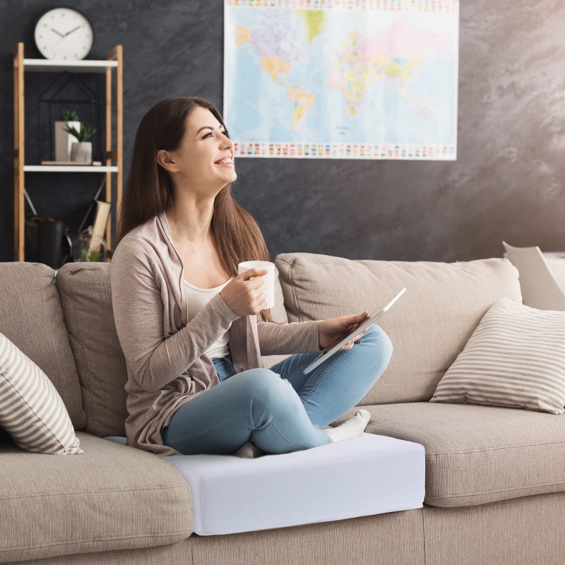 HOMBYS Couch Cushion Replacement Wrapped with Polyester Batting, High Density Couch Cushions Inserts with Dacron Fiber Layer,Upholstery Cushion Padding with Removable Cover,6 inch Thick,24"x27" - Image 4