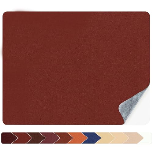 Numola Leather Repair Patch 8×11 inch Self-Adhesive Leather Repair Tape, Scratch/Holes Vinyl Repair Kit for Couch, Car Seat, Sofas, DIY Furniture Upholstery, Chair, Jackets, First-aid (Dark Red) - Image 1