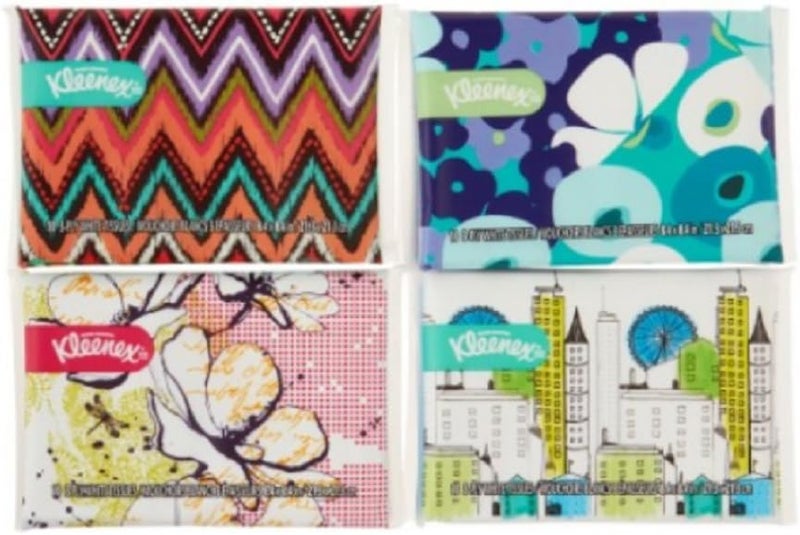 Kleenex Slim Facial Tissue, 10 Count 3-ply (Pack of 12)