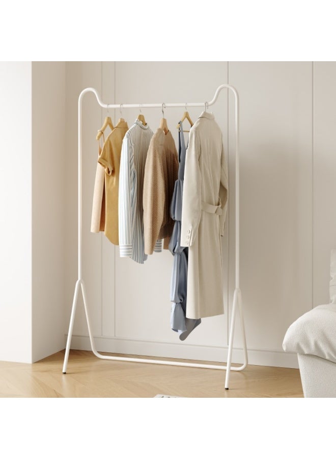 HXDream Freestanding Wrought Iron Clothes Rack, Modern Simple Bedroom Garment Hanger, Small Indoor Hanging Rod for Clothes and Bags, Multipurpose Use（Black）80*40*160CM - Image 2