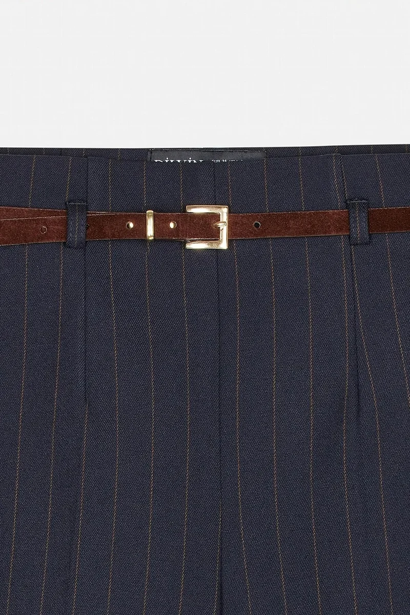 Dilvin Navy Blue DILVIN Women's Straight-Leg Pants for Women | Best Price UAE