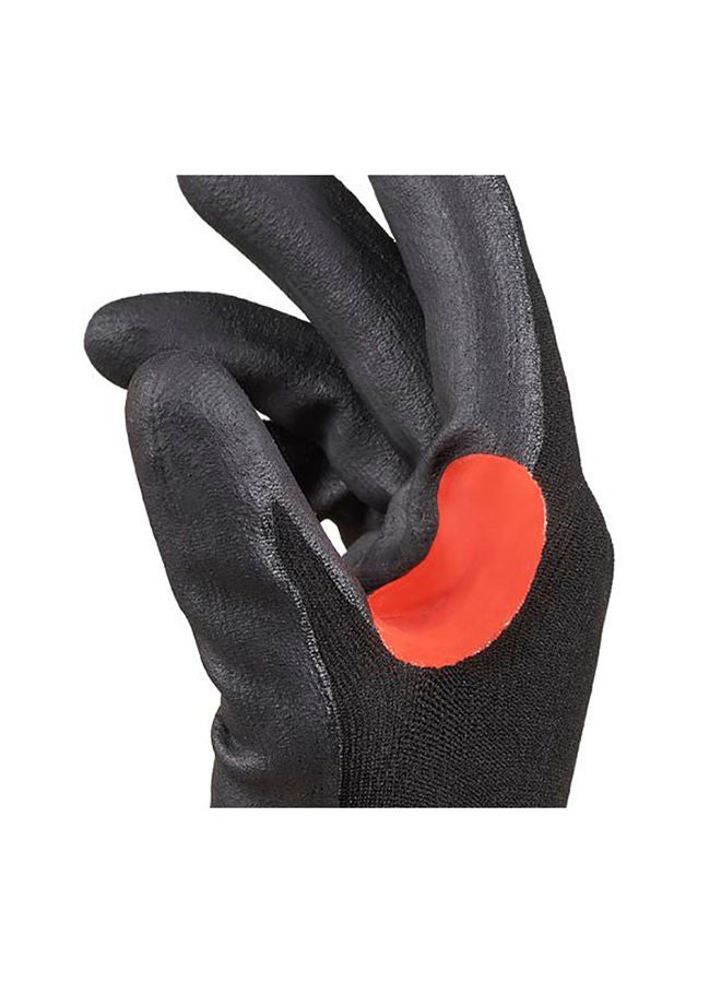 Honeywell 1-Pair Honeywell 15 Gauge Nylon Microfoam Nitrile Coating Ansi Cut Level A1 Safety Gloves Extra Large Black  - Image 3